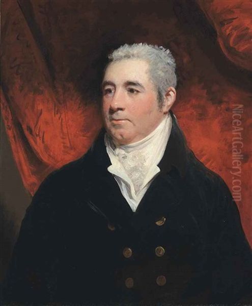 Portrait Of A Gentleman, Half-length, In A Black Coat And White Cravat - view 1