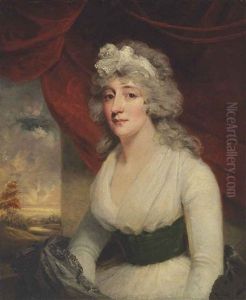 Portrait Of A Lady Of The Townshend Family by Sir John Hoppner