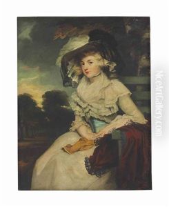 Portrait Of A Lady, Three-quarter Length by Sir John Hoppner