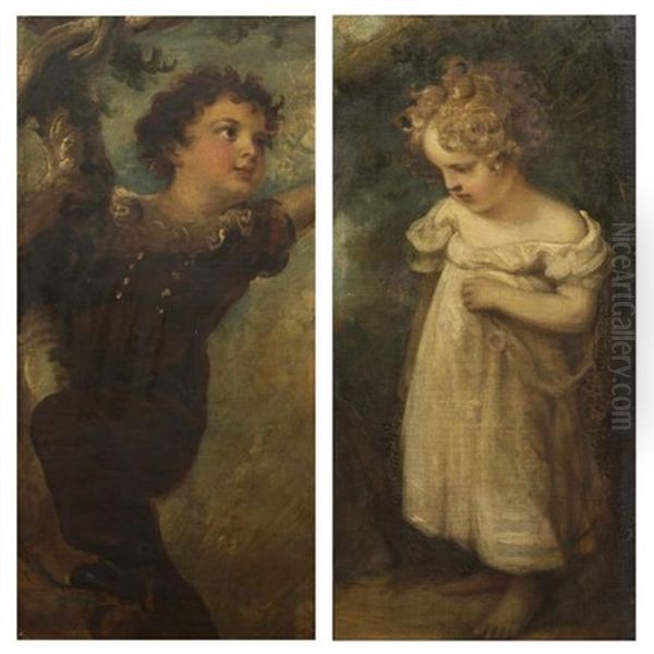 Boy In A Red Suit And Girl In A White Dress (pair) - view 1