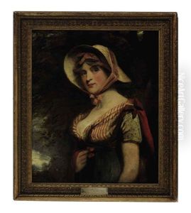 Portrait Of Lady Louisa Manners, Countess Of Dysart, Wearing A Bonnet