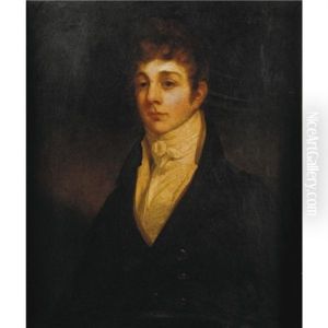 Portrait Of George Moore (+ Portrait Of Augustus Moore; Pair) by Sir John Hoppner
