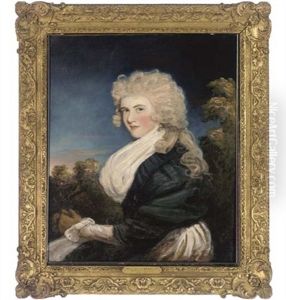 Portrait Of A Lady In A Pink Dress With Dark Shawl (miss Judith Beresford?)