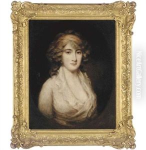Portrait Of Charlotte Augusta Papendiek In A White Dress