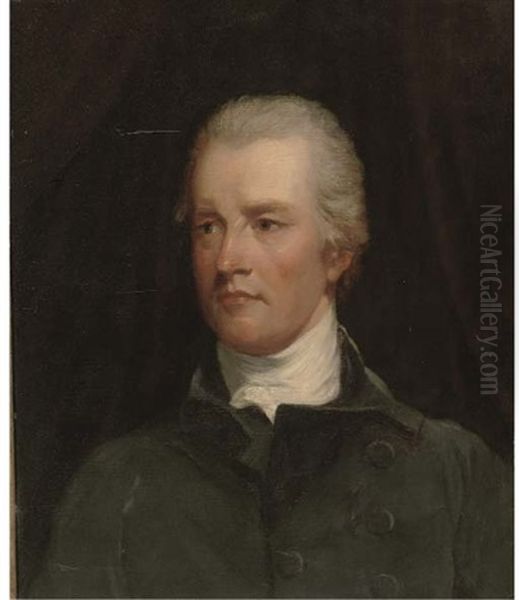 Portrait Of William Pitt, Bust-length, In A Grey Coat And White Cravat - view 1