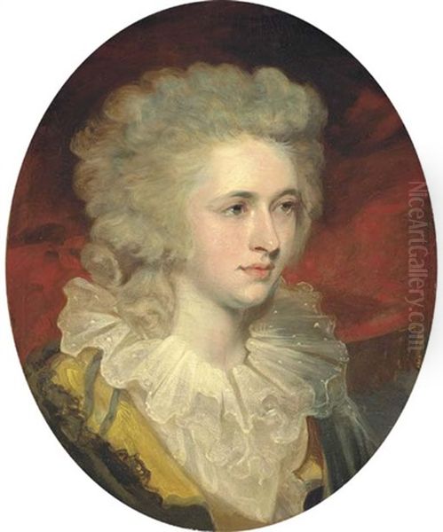 Portrait Of Miss Lockhart Alexander In A Sprigged Muslin Ruff - view 1