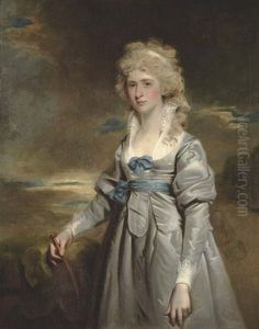 Portrait Of Charlotte Walsingham, Lady Fitzgerald, Three-quarter-length, In A Grey Satin Dress Portrait Of Charlotte Walsingham, Lady Fitzgerald, Three-quarter-length, In A Grey Satin Dress