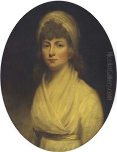 Portrait Of A Lady In A White Dress (catherine, The Dowager Duchess Of Leeds?)