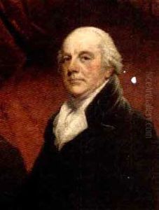 Portrait Of J. Cotes M.p. In A White Cravat And Black Coatet, Before A Red Drape