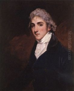 Portrait Of Henry Wellesley, Baron Cowley, Wearing A Double-breasted Blue Coat And White Neckcloth, With Powdered Hair thumbnail