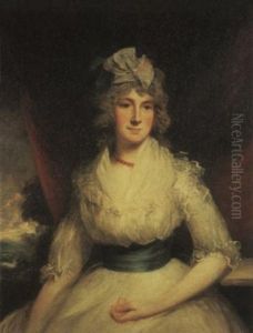 A Portrait Of A Lady Wearing A Coral Necklace, Mrs. Germain (?) A Portrait Of A Lady Wearing A Coral Necklace, Mrs. Germain (?)