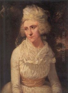 Portrait Of A Lady In A White Dress