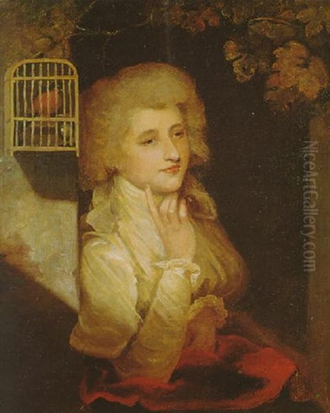 Portrait Of Mrs Young, Seated At An Open Window - view 1
