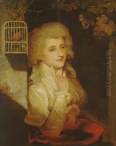 Portrait Of Mrs Young, Seated At An Open Window