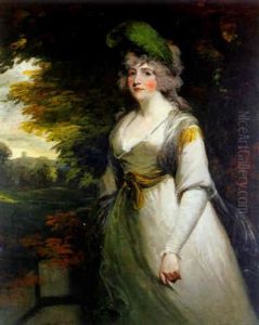 Portrait Of Mrs. Thomas Boothby Parkyns, Nee Elizabeth Anne James by Sir John Hoppner