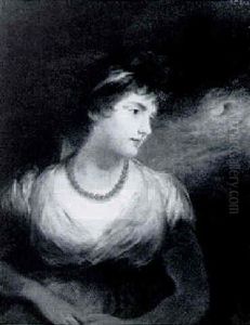 Portrait Of Miss Sarah Gale, Half Length, In A Landscape Portrait Of Miss Sarah Gale, Half Length, In A Landscape