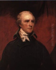 Portrait Of The Rt. Hon. Thomas Grenville In A Grey Coat And White Cravat by Sir John Hoppner