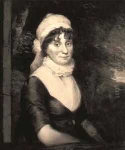 A Portrait Of A Lady In An Olive Dress by Sir John Hoppner