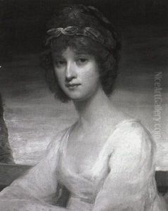 Portrait Of Lady Elizabeth Whitbread Before A Landscape