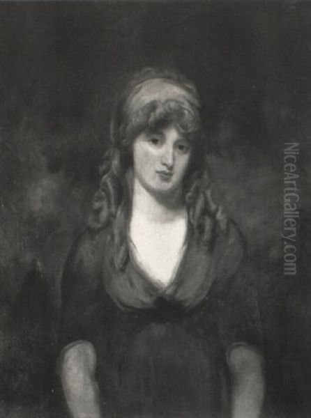 Portrait Of A Young Lady In A Green Dress - view 1