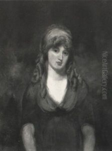Portrait Of A Young Lady In A Green Dress by Sir John Hoppner