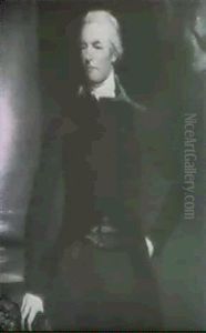 Portrait Of William Pitt Mp, Standing Three-quarter Length, Wearing A White Stock And Black Coat......