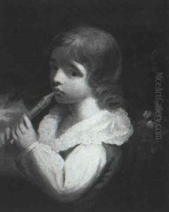 Portrait Of A Young Boy, Said To Be Ronald Mansbridge... by Sir John Hoppner