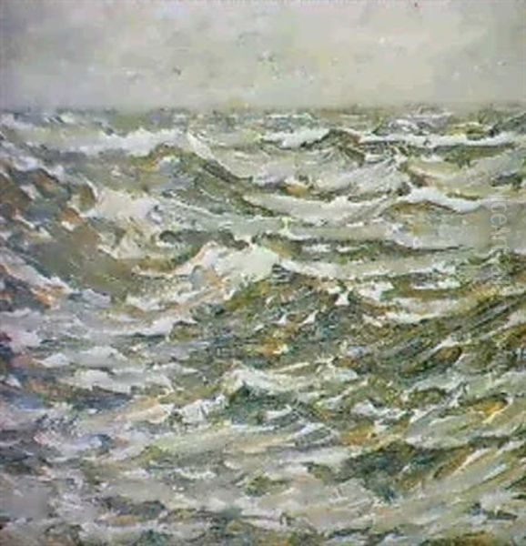 Waves...study In Blue Waves...study In Green - view 1
