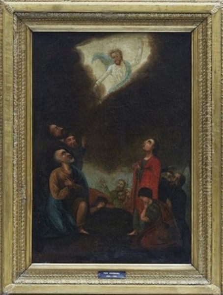 Skiss Till Altartavla, Tronande Jesus - view 1