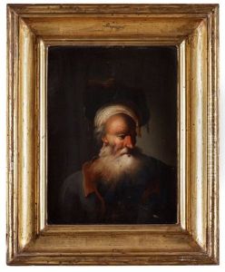 Man Med Palsbramade Hattar Och Rockar (4 Works) by Pehr Hoerberg