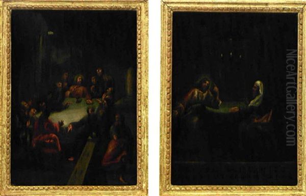 Nattvardens Instiftande (+ Kristus Och Nikodemus; Pair) - view 1