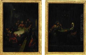Nattvardens Instiftande (+ Kristus Och Nikodemus; Pair)