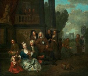 Portrait De Groupe Dans Un Interieur