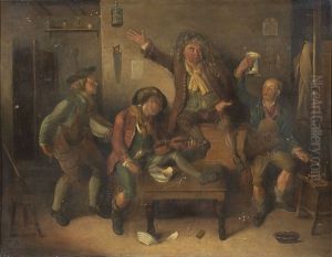 Interno D'osteria Con Musicante