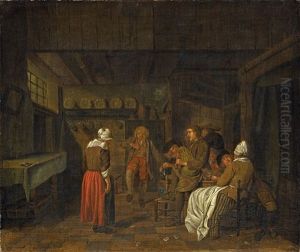 Tavern Scene by Jan Josef Horemans the Elder