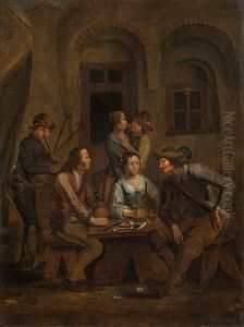 In Front Of An Inn