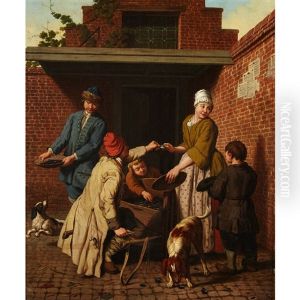 The Mussel Seller by Jan Josef Horemans the Elder