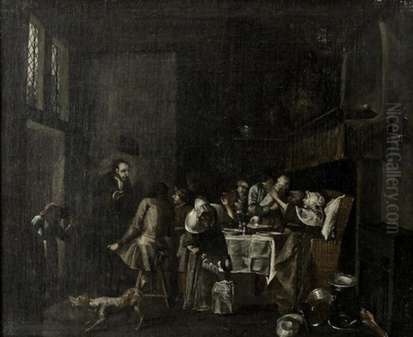 Figures In An Interior (a Pair) - view 1