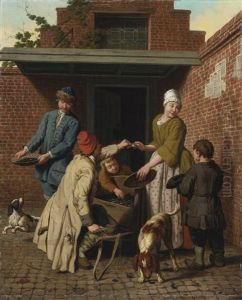 The Mussel Seller by Jan Josef Horemans the Elder