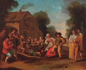 Bauerliches Fest Im Freien by Jan Josef Horemans the Elder