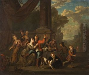 Scena Di Taverna by Jan Josef Horemans the Elder