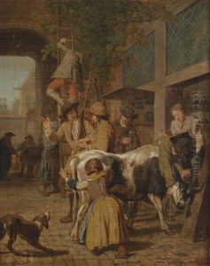 Viehmarkt by Jan Josef Horemans the Elder