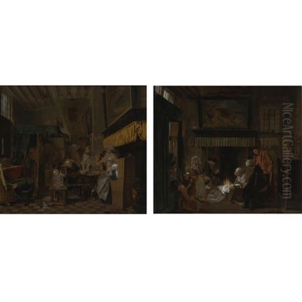 Gathered Around The Fire (+ Tea Time; Pair) - view 1