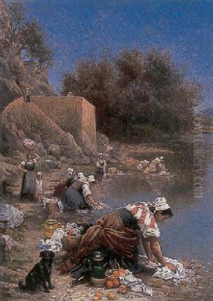 Laundresses In Provence - view 1