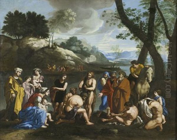 Saint Jean Baptisant Le Peuple (after Nicolas Poussin) - view 1