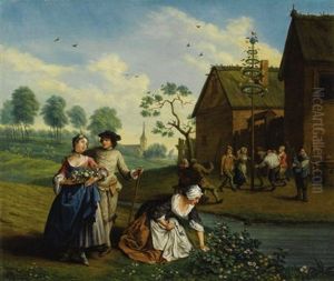 The Four Seasons (set Of 4) by Jan Josef Horemans the Elder