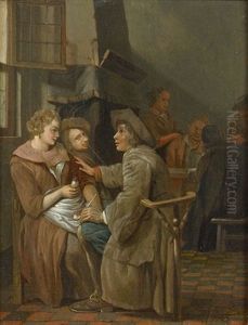 Schenkeninterieur by Jan Josef Horemans the Elder