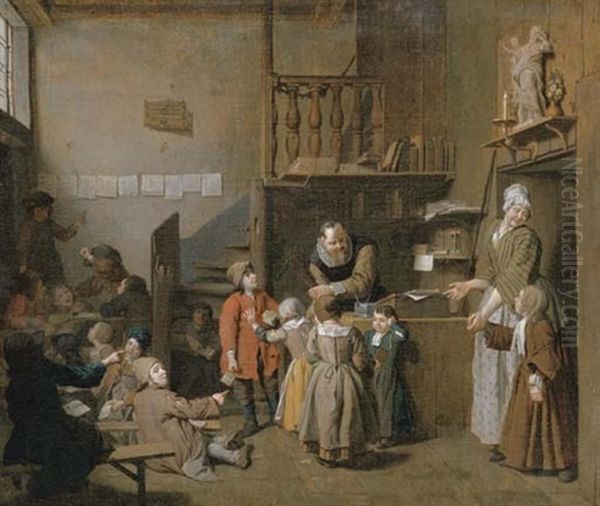 The Schoolmaster With His Pupils - view 1