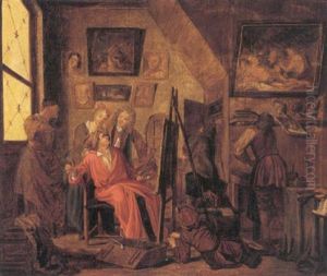 Pa Besog I Kunstnerens Atelier Pa Besog I Kunstnerens Atelier
