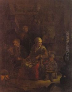 Junge Raucher Und Zecher In Der Schenke